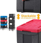 METRO Mightylite ML180 Top-Load Insulated Food Carrier - Professional-Grade Multipurpose Pan Carrier, Insulated Cooler and Catering Food Warmer - 30 qt or 3 Pan Capacity - Red