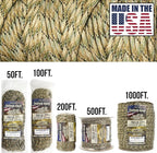 TOUGH-GRID Paracord Rope 750 lbs Nylon Parachute Cord, Made in USA Survival Kit, Outdoor Adventures, Camping, Tactical Gear & Emergency Supplies, Military Type IV Mil-Spec