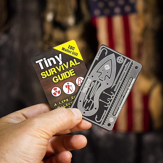 The Ultimate Survive Anything Tiny Survival Guide for Emergency Disaster Micro Guide First Aid Survival Pocket Handbook Easily Fits in Wallet Glove Box Pouch
