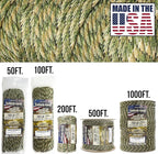 TOUGH-GRID Paracord Rope 750 lbs Nylon Parachute Cord, Made in USA Survival Kit, Outdoor Adventures, Camping, Tactical Gear & Emergency Supplies, Military Type IV Mil-Spec