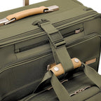 Briggs & Riley 21" Global Carry On Expandable Spinner - Luggage for International Travel, Suitcases with Wheels, Softside Rolling Bag for Men & Women, Self-Repairing Zipper- Baseline Collection, Olive