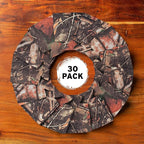 Blank Beer Can Coolers Sleeves (30-Pack) Soft Insulated Beer Can Coolies - HTV Friendly Plain Koolies in Bulk for Beer Cans & Bottles - Coolie Blanks for Vinyl Projects & Wedding Favors (Natural Camo)
