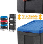 METRO Mightylite ML180-BU Top-Load Insulated Food Carrier - Professional-Grade Multipurpose Pan Carrier, Insulated Cooler and Catering Food Warmer - 30 qt or 3 Pan Capacity - Blue