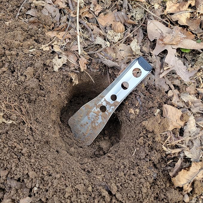 Ultralight Backpacking Trowel, 0.48 oz (13.5g) Black