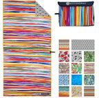 ECCOSOPHY Microfiber Beach Towel - Sand Free Towels are Quick Dry, Light Weight, Super Absorbent - Perfect Pool, Travel, Cruise, Camping Essentials - Oversized Extra Large for Adults 71x35 in