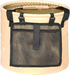 Freegrace Premium Collapsible Bucket -Multifunctional Folding Bucket -Perfect Gear for Camping, Hiking & Travel (Khaki, 10L(Upgraded))