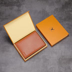 HISCOW Italian Leather Passport Holder for Travel - RFID Blocking Wallet Cover with Secure Organizer for Men & Women, US & Foreign Trips, Tan