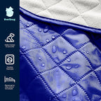 EverSnug Large Waterproof Outdoor Blanket - Extra Thick Premium Quilted Fleece, Waterproof & Windproof, Great for Camping, Picnics, Beaches, Stadiums, Dogs