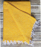 Open Road Goods Solid Color Mexican Yoga Blanket – Large Handwoven Throw for Yoga, Beach, Camping or Home – Soft and Durable Cotton Blend