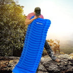 SereneLife Lightweight & Compact Camping Gear – Sleeping Pads & Bags with Built-in Pillows for Outdoor Comfort, Waterproof & Tear-Resistant Design, Perfect for Hiking, Backpacking, Couples & Solo Use