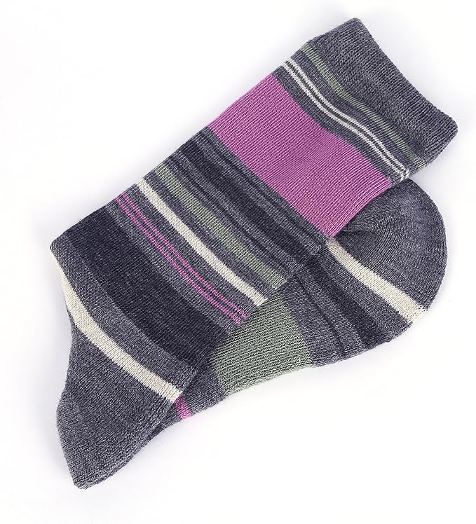 EnerWear 4 Pack Women's Merino Wool Outdoor Hiking Trail Crew Sock