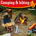 All Natural Wood Fire Starters: Fireplace Camping Charcoal Starter Grill BBQ Chimney Wood Stove Campfires Fire Pit. Fatwood Sticks. Camp Firestarter, Fire Tools. Fire Starter Outdoor/Indoor/Travel