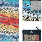 Quick Dry Towel Extra Large 78x35 Inch - Microfiber Beach Towel - Perfect for Beach, Travel, Swimming, Pool, Yoga, Hiking, Camping - Lightweight, Fast Drying, Compact for Adults (The Wild)