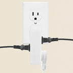 oviitech 3 Way Outlet Vertical Wall Tap Splitter Adapter with 3 Prong Plug for Behind Furniture, Hard Plastic,UL Listed,2PK…