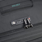 DELSEY PARIS Helium DLX Softside Expandable Luggage with Spinner Wheels, Black, 3 Piece Set (20/25/29)