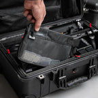 GOBAGS Production Zipper Bags - Electronics & Camera Accessories Bag - Cable organizer, Gear Accessory Pouch, Travel Camera Essentials (Small, Black)