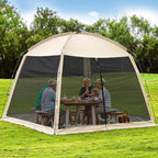 12' X 12' Screen House Room - Camping Screen Tent 8-10 Person&Instant UV Resistant Sun Shelter,Easy to Set up&Mosquito net Tent&Waterproof,Suitable for Family Camping Trip,Backyard,Picnic