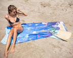Elite Trend Quick Dry Towel Large 63x31 Inch - Microfiber Beach Towel - Perfect for Beach, Travel, Swimming, Pool, Yoga, Hiking, Camping - Lightweight, Fast Drying, Compact for Adults (Sea Animal)