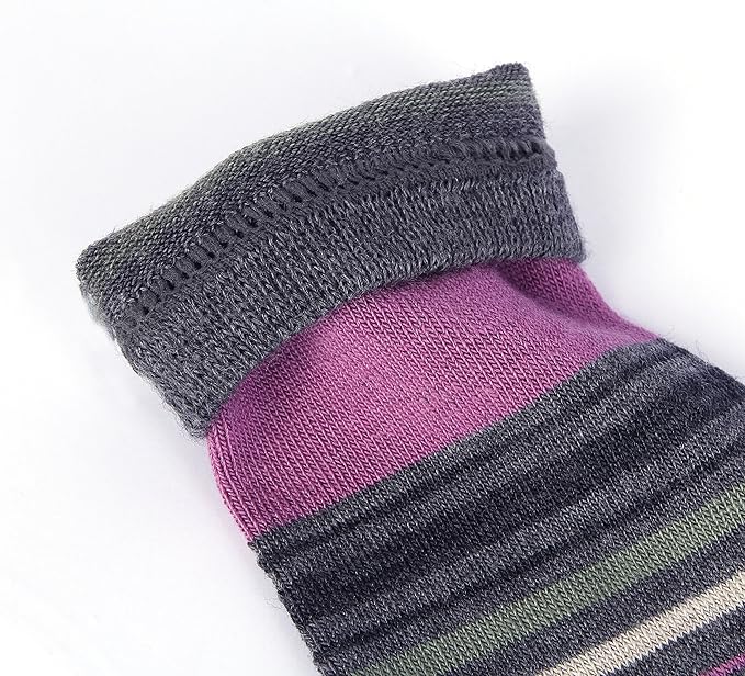 EnerWear 4 Pack Women's Merino Wool Outdoor Hiking Trail Crew Sock