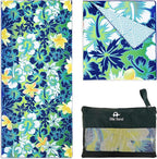 Elite Trend Microfiber Beach Towel for Adults with Bag - Extra Large 78x35 inch Lightweight Sand Free Quick Dry Towel for Travel, Swimming, Yoga, Camping