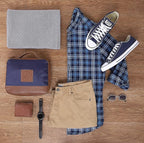 Threadmill Travel Blanket Cotton Viscose from Bamboo - Airplane Premium Soft Flight Grey Throw Blanket in Cloth Bag (Grey Color) Compact & Portable Blanket for Travel, Car, Picnic & Camping