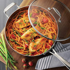 Tramontina Tri-Ply Clad Stainless Steel 10-Piece Cookware Set with Glass Lids, Pots and Pans Kitchen Set, Induction-Ready, Dishwasher-Safe, Made in Brazil