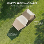 Naturehike Village Instant Tent, 4 Person 8 Person Camping Tent with Full Rainfly, Waterproof Large Cabin Tents for Car Camping