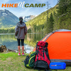 SereneLife Lightweight & Compact Camping Gear – Sleeping Pads & Bags with Built-in Pillows for Outdoor Comfort, Waterproof & Tear-Resistant Design, Perfect for Hiking, Backpacking, Couples & Solo Use