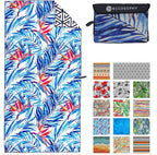 ECCOSOPHY Microfiber Beach Towel - Sand Free Towels are Quick Dry, Light Weight, Super Absorbent - Perfect Pool, Travel, Cruise, Camping Essentials - Oversized Extra Large for Adults 71x35 in