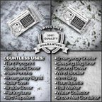 Swiss Safe 4 Pack Mylar Emergency Blankets for Survival - Compact & Insulated for Cold Weather - Designed for NASA, Outdoor, Running, Camping, Survival, First Aid Car Kit - Winter Camo, 4 Pack