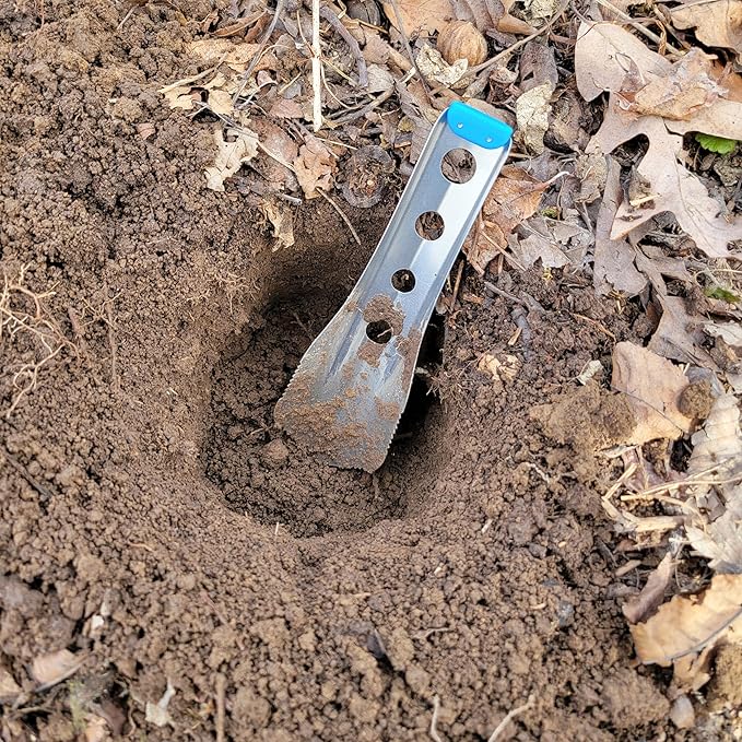 Ultralight Backpacking Trowel, 0.48 oz (13.5g) Blue