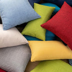 Kevin Textile Pack of 2 Outdoor Waterproof Throw Pillow Covers Decorative Square Outdoor Checkered Pillows Cushion Case Patio Pillows for Couch 12x20 inches 30x50 cm Grey