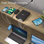 Power Bank with Dual USB-C Ports, 100W USB C Portable Laptop Charger, Fast Charging 64000mAh Battery Pack for Laptop, MacBook, Dell, IPad, HP, iPhone, Samsung Galaxy, Switch and More