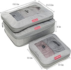 Compression Packing Cubes for Travel Organizers with Double Zipper, LeanTravel