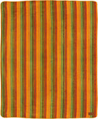 QISU Alpaca Wool Blanket Throw | Large, Beautiful, Warm, Variegated | 85 x 65 inches | Ultra-Soft, Hypoallergenic and Breathable | Non-Itchy or Scratchy Fabric (Yellow Variegated)