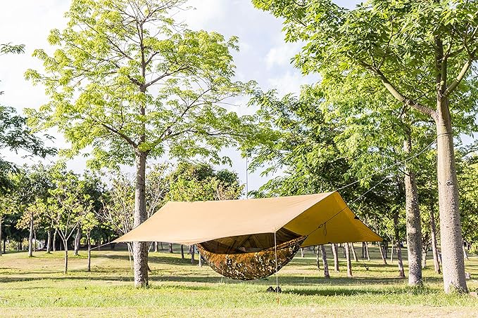 OneTigris Hideout Hammock Underquilt, Lightweight 4 Season Hammock Gear for Camping, Hiking, Backpacking, Travel, Beach, Backyard, Patio, Portable