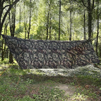 Onewind 12×10 ft Camo Camping Tarp, Billow Tarp Shelter Lightweight Waterproof Hammock Rainfly for Stealth Camping Army Military Bushcraft, Easy to Setup with Tent Pegs and Guyline, Camouflage