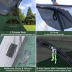 1 Person Backpacking Tent Waterproof Windproof Single Person Tent Lighweight Compact One Person Tent for Camping, Hiking